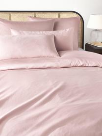 Taie d'oreiller en satin de coton Comfort, Vieux rose, larg. 50 x long. 70 cm