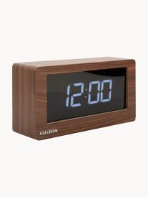 Reloj LED Boxed, Chapa de madera, Madera, negro, An 25 x Al 13 cm