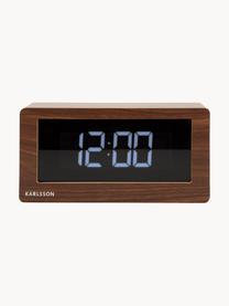 Reloj LED Boxed, Chapa de madera, Madera, negro, An 25 x Al 13 cm