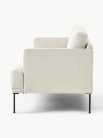 Sofa Fluente (3-Sitzer), Bezug: 80% Polyester, 20% Ramie , Gestell: Massives Kiefernholz, FSC, Füße: Metall, pulverbeschichtet, Webstoff Hellbeige, B 196 x T 85 cm