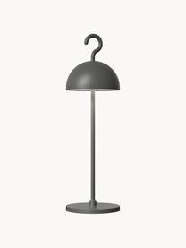 Malá prenosná LED lampa do exteriéru Hook, Tmavosivá, Ø 11 x V 36 cm