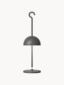 Malá prenosná LED lampa do exteriéru Hook, Tmavosivá, Ø 11 x V 36 cm