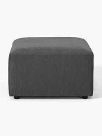 Pouf Melva, larg. 99 x prof. 72 cm, Tissu anthracite, larg. 99 x prof. 72 cm