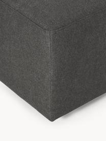 Pouf Melva, larg. 99 x prof. 72 cm, Tissu anthracite, larg. 99 x prof. 72 cm