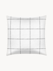 Taies d'oreiller en percale Juna, 2 pièces, 65 x 65 cm, Blanc, larg. 65 x long. 65 cm