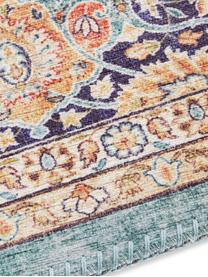 Teppich Keshan Maschad, 100 % Polyester, Türkis, Bunt, B 80 x L 150 cm (Größe XS)