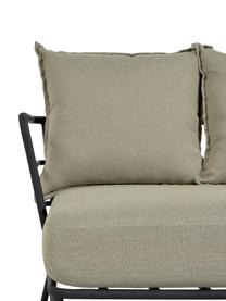 Tuin loungebank Mareluz (3-zits), Frame: verzinkt metaal en gelakt, Beige, B 197 x D 75 cm