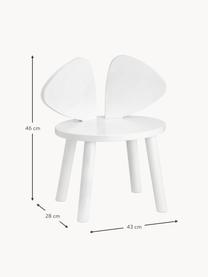 Silla infantil de madera Mouse, Chapa de madera de roble barnizada

Este producto está hecho de madera de origen sostenible y con certificación FSC®., Blanco, An 43 x F 28 cm