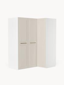 Modularer Eck-Kleiderschrank Charlotte, 165 cm Breite, mehrere Varianten, Korpus: Spanplatte, melaminbeschi, Beige, Basic Interior, B 165 x H 200 cm, mit Eckmodul