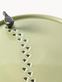 Piatto da portata in ceramica fatto a mano Walking Duck, Ceramica, Tonalità verdi, Ø 30 cm