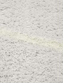 Ručně tkaný bavlněný běhoun s klikatým vzorem a třásněmi Asisa, Světle šedá, Š 80 cm, D 250 cm