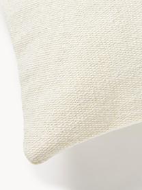 Housse de coussin en coton avec motif hivernal Emry, 100 % coton, Beige clair, rouge, larg. 30 x long. 50 cm