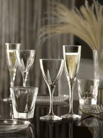 Flûte à champagne avec relief Fusion, 6 pièces, Verre, Transparent, Ø 7 x haut. 24 cm, 170 ml