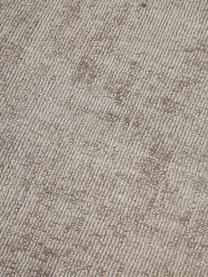 Handgeweven viscose loper Jane, Bovenzijde: 100% viscose, Onderzijde: 100% katoen, Taupe, B 80 x L 200 cm