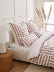 Poszewka na poduszkę Kathia, 2 szt., Brudny różowy, biały, S 40 x D 80 cm