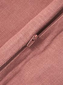 Funda de cojín de lino con flecos Luana, 100% lino

Por naturaleza, el lino tiene un tacto bastante aspero y un aspecto arrugado natural
La alta resistencia al desgarro hace que el lino sea muy resistente, Rojo cobrizo, An 50 x L 50 cm