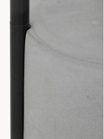 Lampa podłogowa z betonową podstawą Pipero, Stelaż: metal malowany proszkowo, Klosz: czarny Podstawa lampy: czarny, matowy, szary Kabel: czarny, Ø 45 x W 161 cm