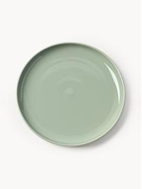 Vajilla de porcelana Nessa, 4 comensales (12 pzas.), Porcelana dura de alta calidad, Verde salvia brillante, 4 comensales (12 pzas.)