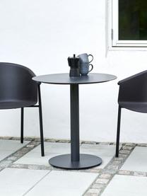 Kovový záhradný stôl Troy, Potiahnutý kov, Čierna, Ø 70 x V 72 cm