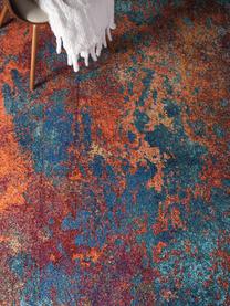 Design Niederflor-Teppich Celestial, Flor: 100 % Polypropylen, Rot-, Orange- und Blautöne, B 120 x L 180 cm (Größe S)