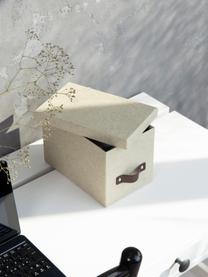 Úložné boxy Kristina II, 2 ks, Světle béžová, hnědá, Š 14 cm, H 22 cm