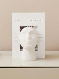 Figura decorativa Head, Poliresina, Blanco, An 19 x Al 23 cm