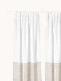 Rideau semi-transparent avec ourlet en tunnel Maisie, 2 pièces, 100 % fibres de chanvre

Le matériau est certifié STANDARD 100 by OEKO-TEX®, 6760CIT, Blanc, beige clair, larg. 135 x long. 260 cm