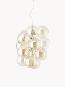 Design hanglamp Bubbles van glas, Goudkleurig, Ø 32 cm