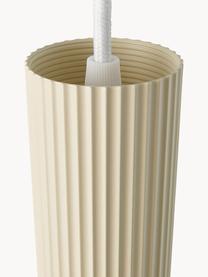 Lampada a sospensione piccola Vico, Lampada: plastica, Beige chiaro, bianco, Ø 5 x Alt. 40 cm