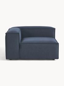 Módulo de esquina sofá Lennon, Tapizado: 100% poliéster Alta resis, Estructura: madera contrachapada de p, Patas: plástico Este producto es, Tejido azul oscuro, An 119 x F 119 cm, chaise longue izquierda