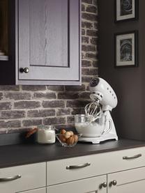 Keukenmachine 50's Style, Schaal: glas, Wit, glanzend, B 40 x H 38 cm