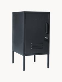 Szafka nocna z metalu The Shorty, Stal malowana proszkowo, Antracytowy, S 35 x H 72 cm