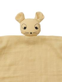 Doudou en coton bio Lotte, Jaune