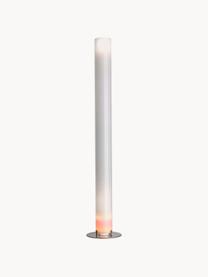Grosse Stehlampe Stylos, Lampenschirm: Kunststoff, Weiss, Silberfarben, H 200 cm