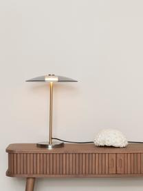 Stmievateľná stolová LED lampa zo skla Float, Odtiene zlatej, priehľadná