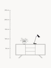 Grosse Schreibtischlampe Cal aus Metall, Lampenschirm: Metall, lackiert, Schwarz, B 40 x H 50 cm