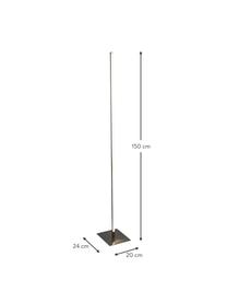 Stojací LED lampa s funkcí změny barev Tribeca, Stříbrná, Š 20 cm, V 150 cm