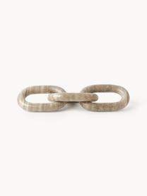 Decoratief object Milena van marmer, Marmer, Beige, gemarmerd, B 35 x H 10 cm