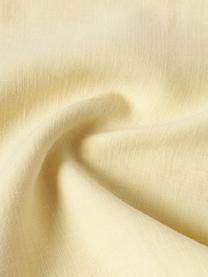 Funda de cojín de lino con flecos Luana, 100% lino

Por naturaleza, el lino tiene un tacto bastante aspero y un aspecto arrugado natural
La alta resistencia al desgarro hace que el lino sea muy resistente, Amarillo, An 40 x L 40 cm