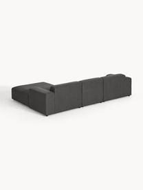 Ecksofa Melva (4-Sitzer), Bezug: 100 % Polyester Der strap, Gestell: Massives Kiefern- und Fic, Webstoff Anthrazit, B 319 x T 195 cm, Eckteil links