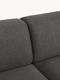 Ecksofa Melva (4-Sitzer), Bezug: 100 % Polyester Der strap, Gestell: Massives Kiefern- und Fic, Füße: Kunststoff Dieses Produkt, Webstoff Anthrazit, B 319 x T 195 cm, Eckteil links