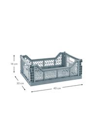 Caja plegable Pale Blue, Plástico, Azul claro, An 40 x Al 14 cm