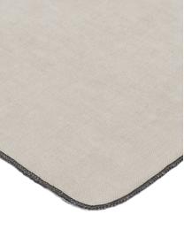 Servilletas de lino Gracie, 2 uds., 100% lino, Gris pardo, An 45 x L 45 cm