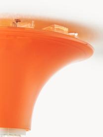 Kleine plafondlamp Teti, Polycarbonaat, Oranje, Ø 14 x H 7 cm