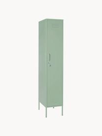 Malá šatníková skriňa Skinny, Oceľ s práškovým náterom, Šalviovozelená, Š 35 x V 183 cm