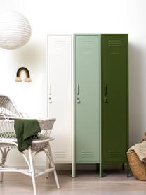 Petite armoire The Skinny, Acier, revêtement par poudre, Vert sauge, larg. 35 x haut. 183 cm