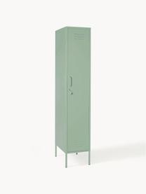 Petite armoire The Skinny, Acier, revêtement par poudre, Vert sauge, larg. 35 x haut. 183 cm