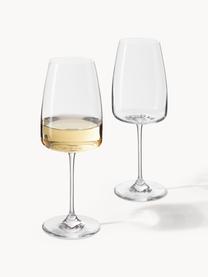 Copas de vino blanco Lucien, 4 uds., Cristal, Transparente, Ø 8 x Al 22 cm, 420 ml