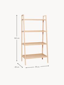 Ladderrek Accent van eikenhout, Eikenhout 

Dit product is gemaakt van duurzaam geproduceerd, FSC®-gecertificeerd hout., Eikenhout, B 81 x H 160 cm