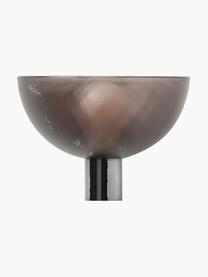 Kinkiet LED z funkcją przyciemniania Fata, Tworzywo sztuczne, Brązowy, odcienie chromu, S 16 x W 17 cm